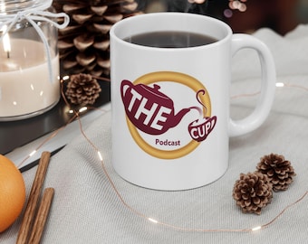 Taza de cerámica The CUP Podcast de 11 oz