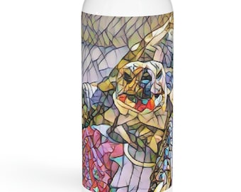 Turtle and Tortoise lovers Stainless Steel Water Bottle, Russian Tortoise gym hiking or camping container, On the Go