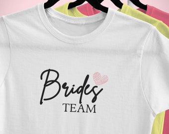 I DO, Brides Team T-shirts, Bachelorette party Tshirts, Getting Married Unisex Jersey Short Sleeve , Wedding party