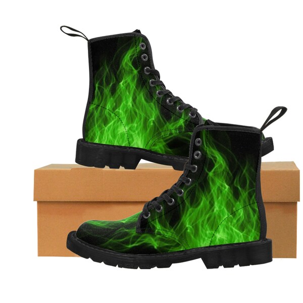 Flames Boots Etsy