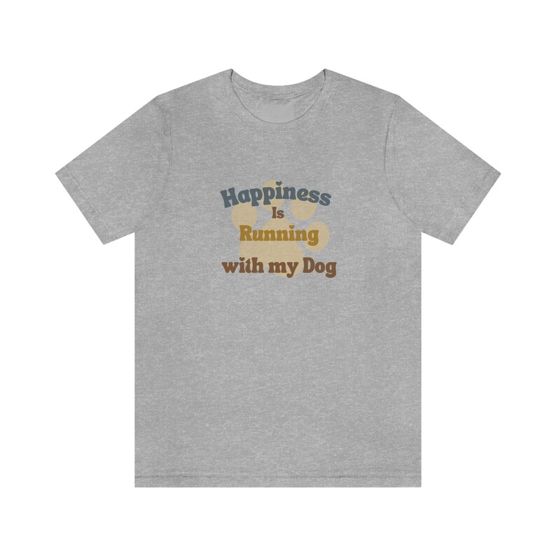 Pet lover,Running with my Dog Unisex T-shirt, Doggie Shirt, Great gift for Runners, Dogs & Marathon running, gift for her or him, canine image 6