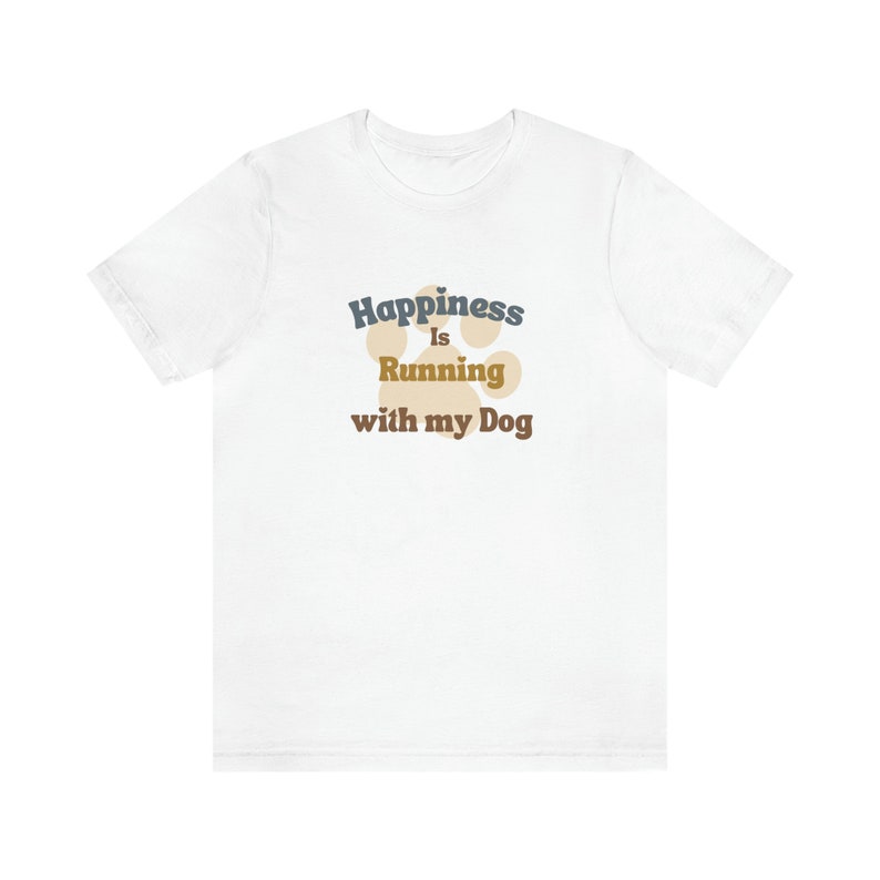 Pet lover,Running with my Dog Unisex T-shirt, Doggie Shirt, Great gift for Runners, Dogs & Marathon running, gift for her or him, canine image 3