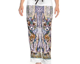 Cat lovers Kitty Women's Pajama Pants, Cat jammie pants, Feline bottoms, sleep wear, pet lovers