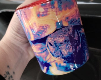 Russian Tortoise coffee mug, Great gift for tortoise and turtle lovers ceramic cup. Coffee and hot beverage mug