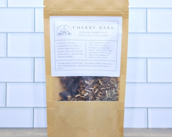 Cherry Bark Cough Syrup Kit Make Your Own DIY Cough Syrup Recipe Dried Herbs, Spices, Freeze Dried