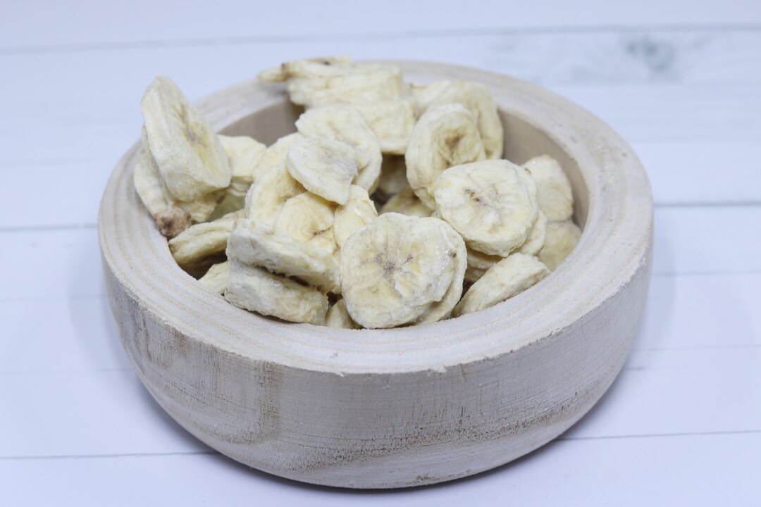 Freeze Dried Banana Chips Sliced Bananas Healthy Snack Etsy