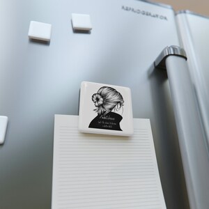Ambitchous Porzellan Magnet, Quadratisch