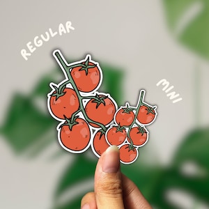 Tomato Girl | Tomato | Vine Tomato | Summer | Cottage core | Water Resistant sticker | Die cut | Handmade vinyl sticker