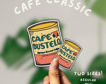 autocollant café |  Expresso | Café | Autocollant résistant à l'eau | Découpe | Sticker vinyle fait main | Café