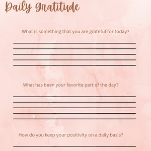 Daily Gratitude