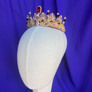 Red and Gold Ballet Tiara, Swarovski Components, La Bayadere, Gamzatti, Medora, Le Corsaire, Odalisque, Firebird, Paquita