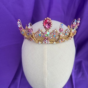Sleeping Beauty, Sugar Plum, Dew Drop, Fairy, YAGP, Pageant Crown, Pink Ballet Tiara, Swarovski Elements, Ballet Headpiece, Aurora,