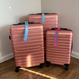 Personalisierter bestickter Gepäckanhänger, Taschenanhänger