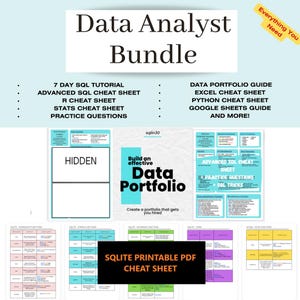 Aspiring Data Analyst Bundle | SQL | PYTHON | R | Execel | STATS | Portfolio Projects