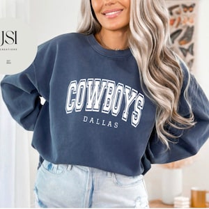 Comfort Colors Cowboys Sweatshirt, sports sweater, football, oversized sweatshirt, unisex