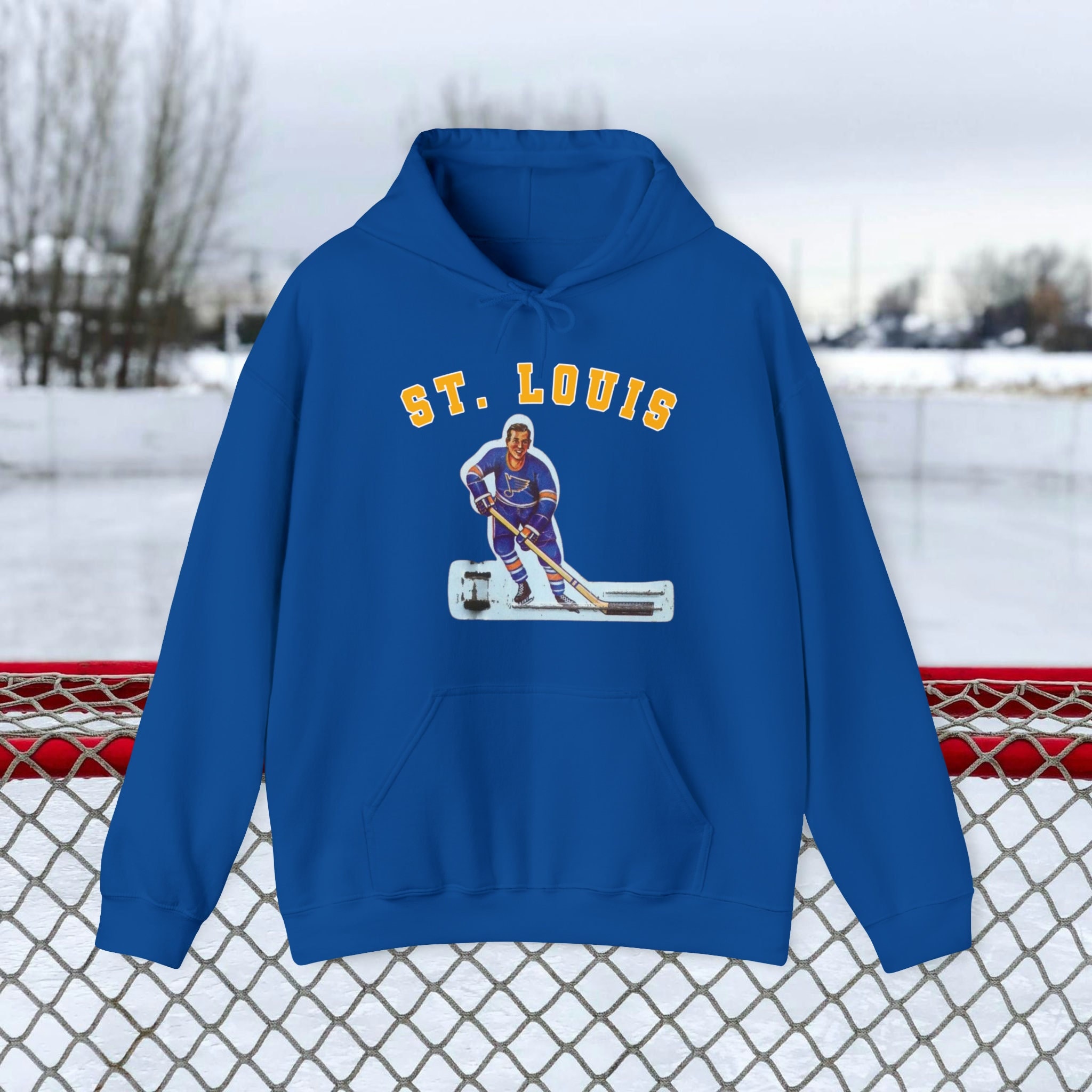 St. Louis Blues Old Time Table Hockey Unisex Heavy Blend™ Hooded Sweatshirt
