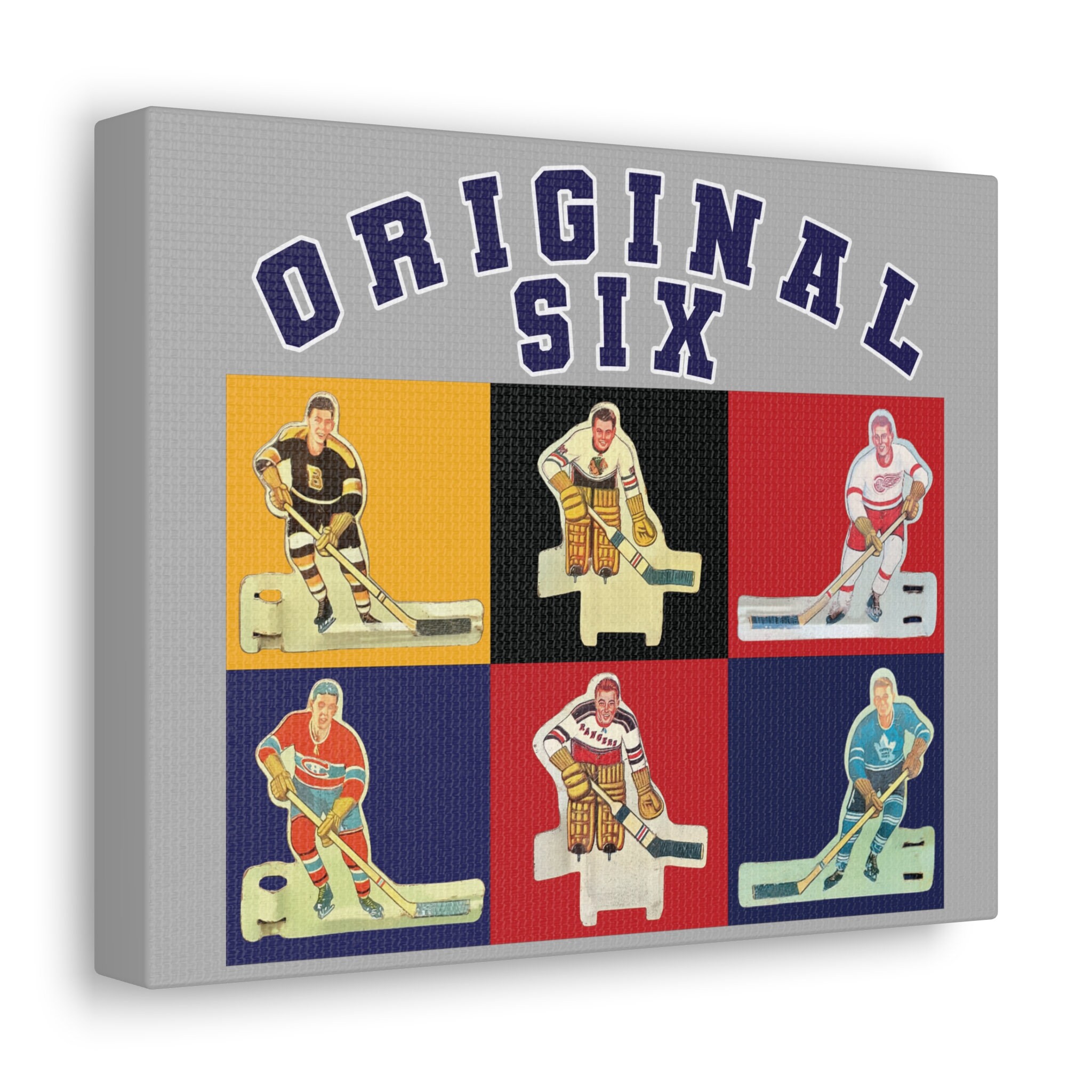 Original Six 6 Vintage Old School Hockey Teams Poster for Sale by  quickydfbv46