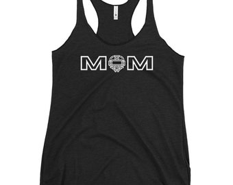 MOM catcher baseball Women's Racerback Tank
