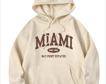 Sudadera con capucha Miami Vibes - Abraza la magia de Sunshine City