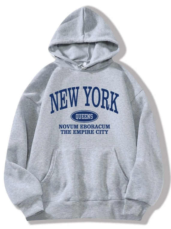 Blue and grey sweatshirt top