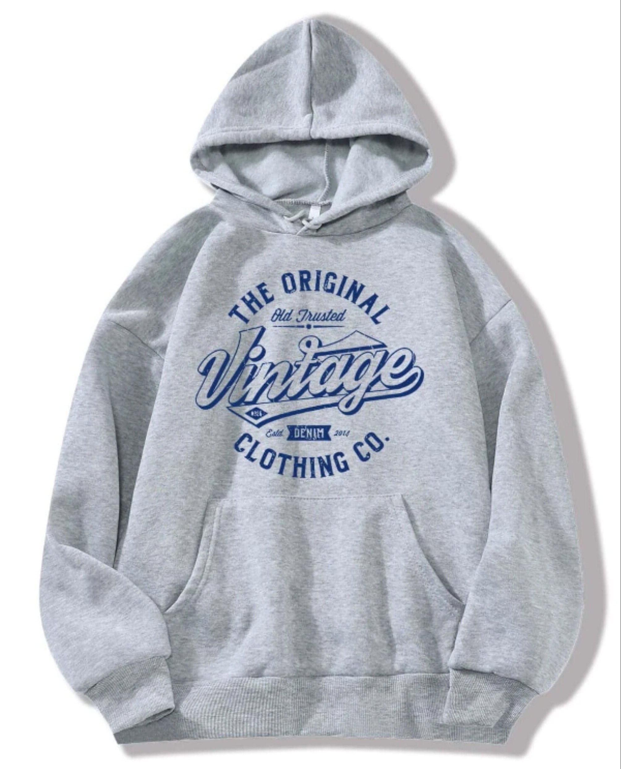 Vintage Denim Clothing Co. Gray Hoodie - Old Trusted Style Vintage Denim Clothing Co. Gray Hoodie - Old Trusted Style