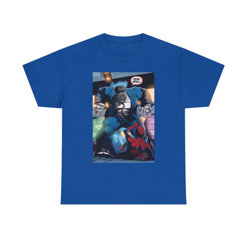 Joe Fixit Hulk vs. Spider-Man Unisex Tee image 6