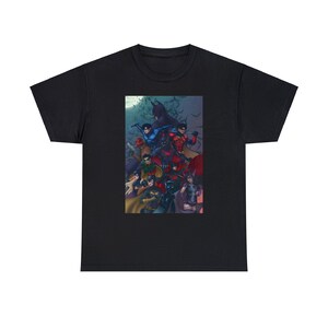 Bat Family Robin Nightwing Red Hood Batgirl Unisex Tee Etsy