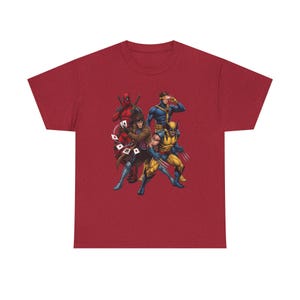 X-Men Deadpool, Wolverine ES Unisex Tee image 9