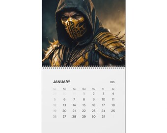 Mortal Kombat Ninjas AI Wall Calendars (2025)