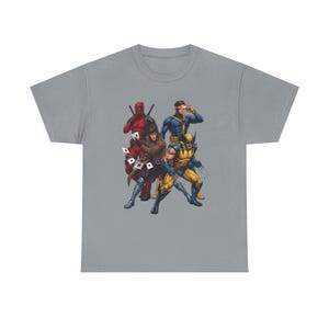X-Men Deadpool, Wolverine ES Unisex Tee image 4