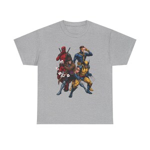 X-Men Deadpool, Wolverine ES Unisex Tee image 3