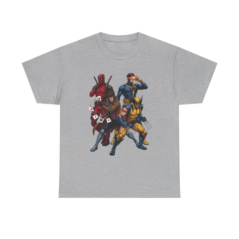 X-Men Deadpool, Wolverine ES Unisex Tee image 3