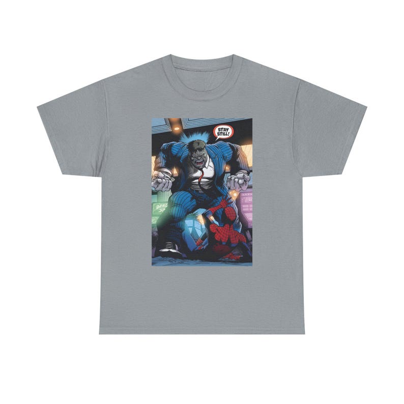 Joe Fixit Hulk vs. Spider-Man Unisex Tee image 4