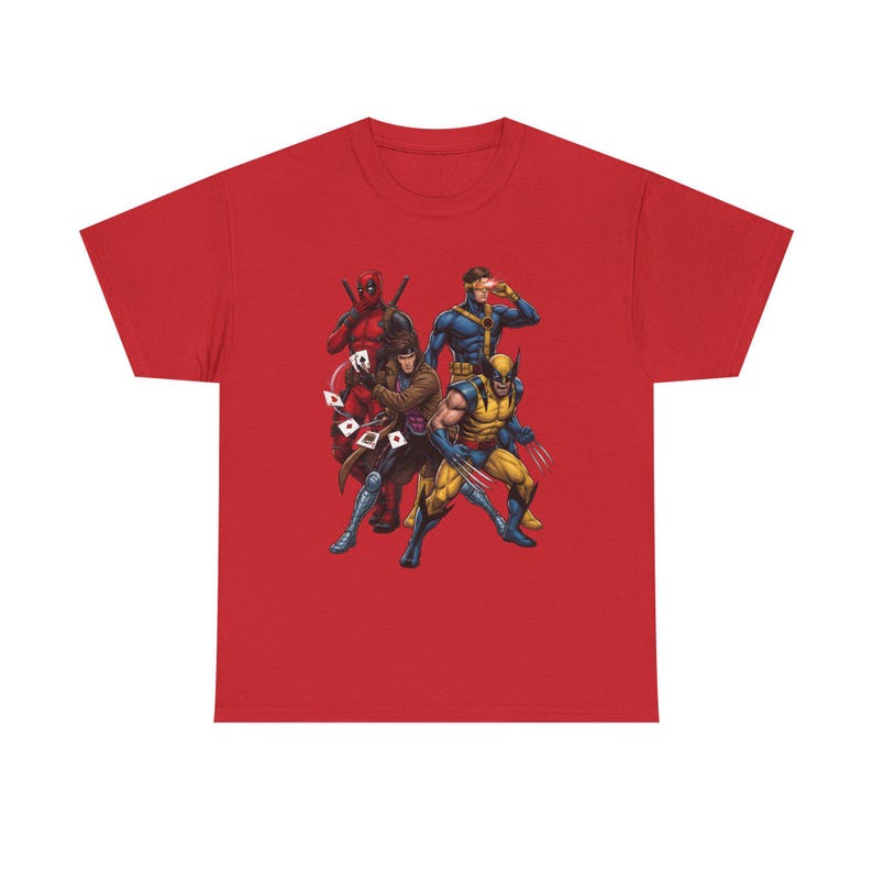 X-Men Deadpool, Wolverine ES Unisex Tee image 8