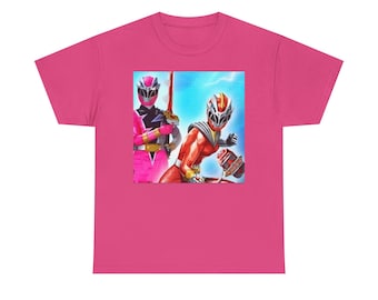 Power Ranger Pink/Red Hunter Deno Unisex Tee