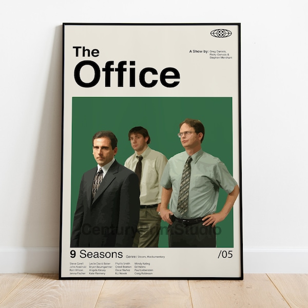 The Office Poster, 16 x 24 TV poster, Minimalist print, The Office Art, Bedroom Decor, Mid-Century Modern Print, Wall Art -DIGITAL DOWNLOAD-