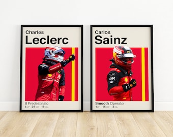 フェラーリ F1 カーポスター: フォーミュラワン レーシング アート
