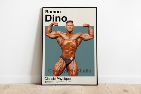 Ramon Dino Poster, 16 X 24 Body Building Minimalist, Mid-century Modern  Print, Wall Art DIGITAL DOWNLOAD 