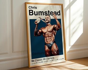 Chris Bumstead Mr. Olympia Poster, Bodybuilding Print