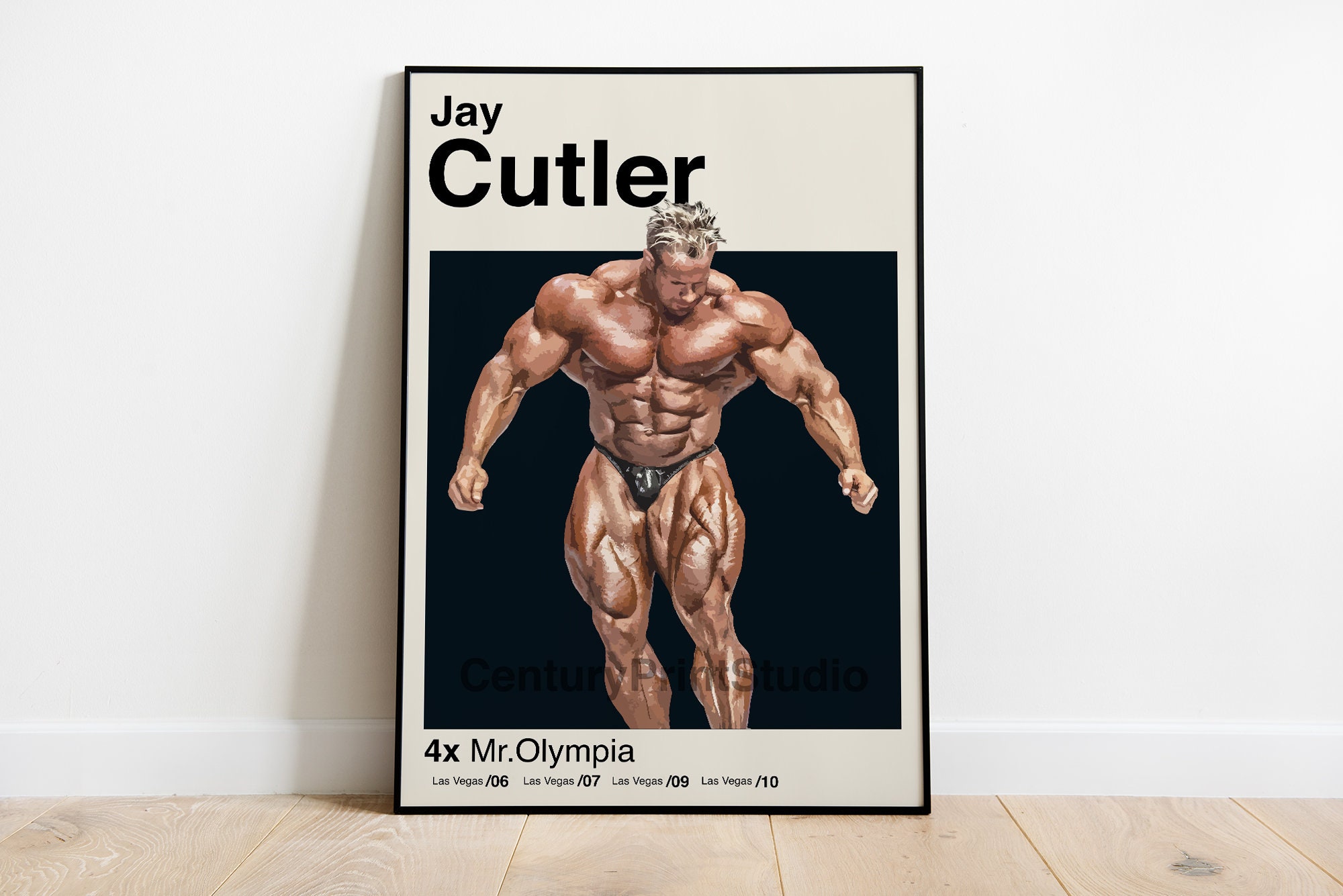 Ronnie Coleman Poster, 16 X 24 Body Building Minimalist, Mid