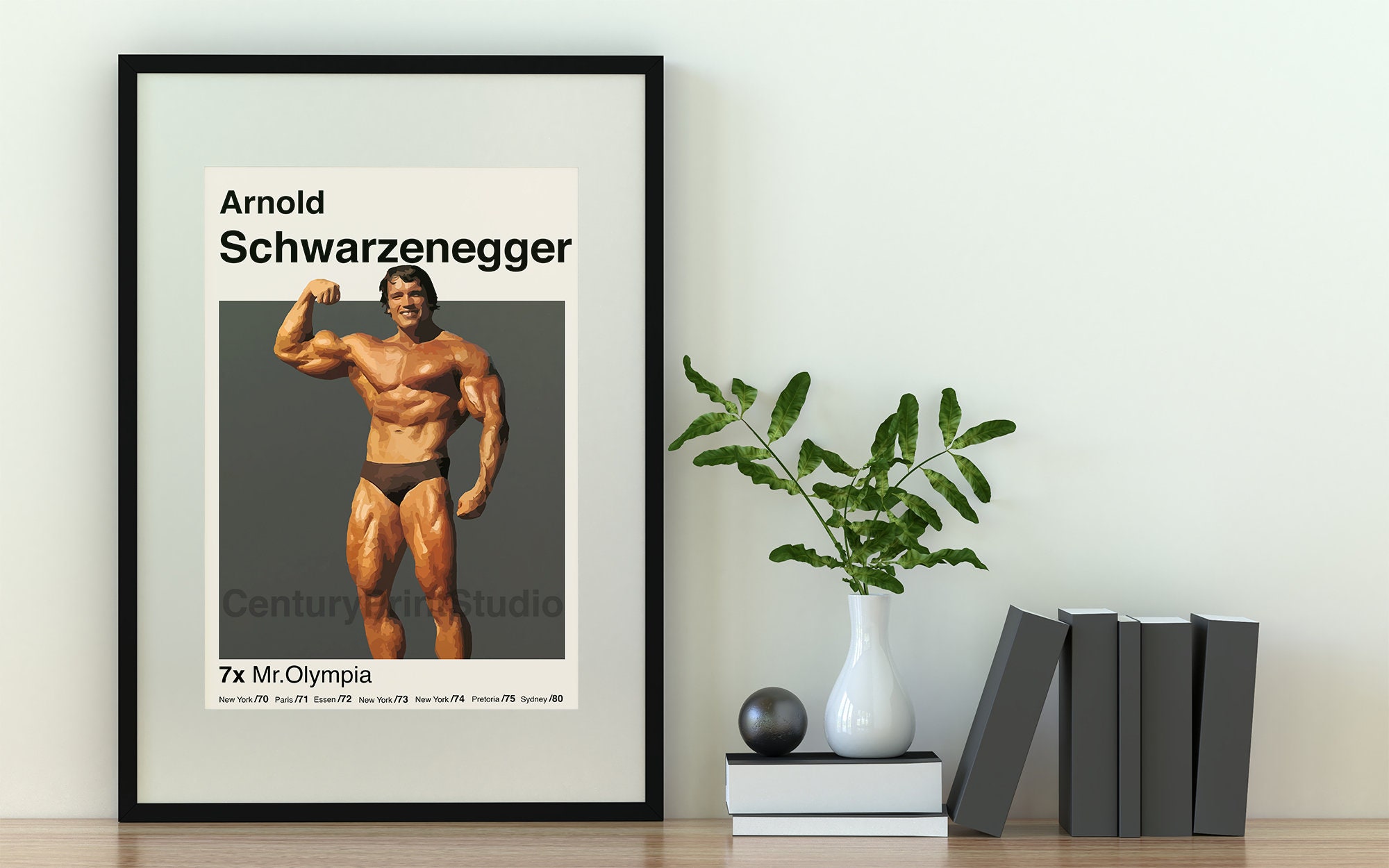 Ronnie Coleman Poster, 16 X 24 Body Building Minimalist, Mid-century Modern  Print, Wall Art DIGITAL DOWNLOAD 