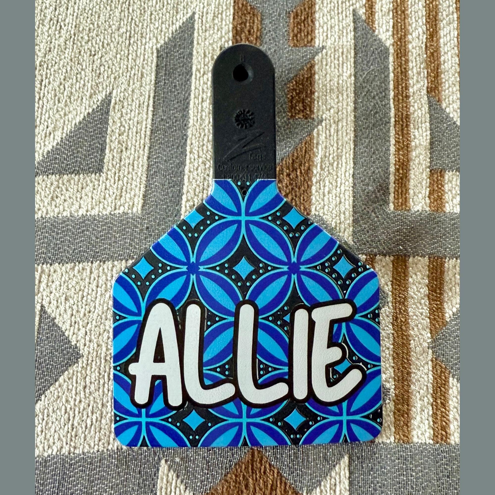 Custom Cattle Ear Tags - One Piece No-snag tags - UV printed NO Vinyl Used -Sale Tags - Designs not limited