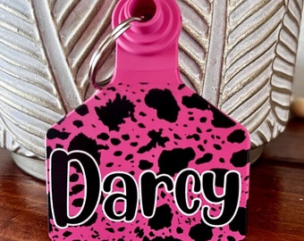 Custom Livestock Ear tag - Goat, Sheep, Dog, Deer & Calf Tags - Miniature cattle - personalized stockman ear tags