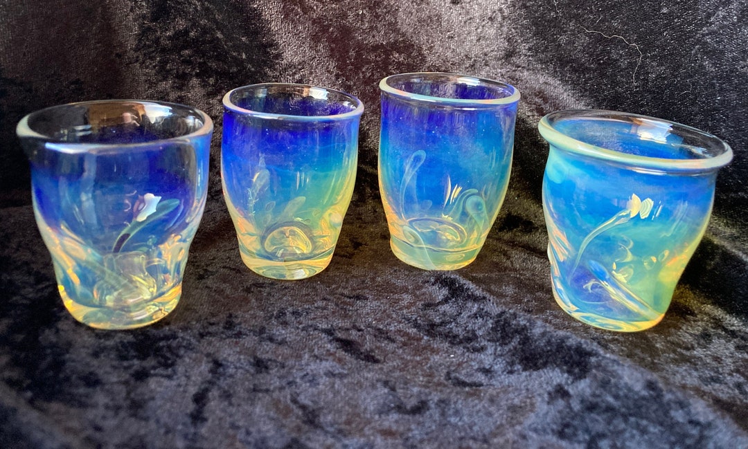 Hand Blown Shot Glasses Etsy