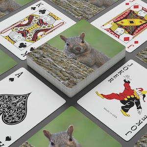 Poker Karten: Out of Focus Eichhörnchen Spielkarten