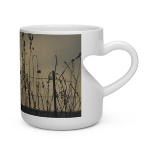 Heart Shaped Mug, 11oz freezing fog rime ice
