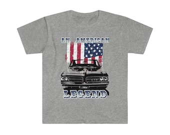 1964 GTO Una leyenda americana, Pontiac, Clasic Car, Muscle Car, Unisex, camiseta softstyle