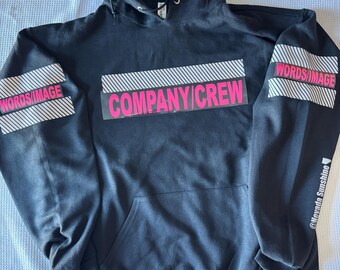 Miner&#39;s Personalized PPE Safety Reflective Hoodie Reflective Striping Pink Vinyl