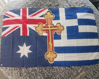 Greek Australian Orthodox Heritage Flag