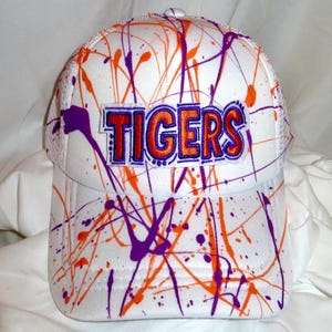 Handcrafted Clemson Trucker Hat – Custom Painted, Tailgate Ready